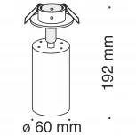 Встраиваемый светильник Focus GU10 1x50Вт Maytoni Technical C018CL-01W (220V)