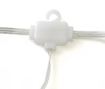 Светодиодная гирлянда Feron CL28 48604 занавес Водопад 3*3м + 3м 220V 5000K, статичная, c питанием от сети, прозрачный шнур