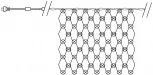 Светодиодная гирлянда Feron 48174 CL31 сеть 3х2,7м + 3м 2700K c питанием от сети, прозрачный шнур