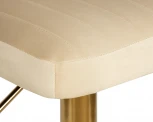 Стул барный DOBRIN CHARLY GOLD (бежевый велюр (MJ9-10)) 5019_Golden-LM 5019_Golden-LM, цвет сиденья бежевый (MJ9-10), основания золото