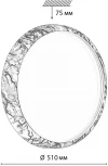Настенно-потолочный светильник Sonex Mramo White 7638/EL COLOR SN пластик/бел. мрамор LED 70Вт 3000-6000K D510 IP43 пульт ДУ (220V, круглые)