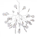 Подвесная люстра Crystal Lux Evita SP36 WHITE/TRANSPARENT