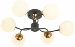 Потолочная люстра на штанге Arte Milano Neapolis-76808 276808/6 BK/GD (220V, шар)