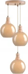 Подвесной светильник 33 ИДЕИ PND.125.03.03.018.BE-S.13.AM (220V, на проводе, шарики, круглые)