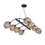 Подвесная люстра Vitaluce V4817-1/8S (220V, на тросе, шарики)