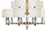 Подвесная люстра ярусная iLamp Alexa P2404-10+5 Nickel (220V, на цепи)