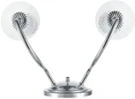 Бра Lumion Incanto 8034/2W металл/стекло, хром/прозрачный E14 2*40W 220V (подсвечник, свеча)