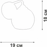 Бра Vitaluce V3096-9/1A (220V, шар)