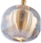 Подвесной светильник Crystal Lux BOX SP1 GOLD/AMBER (220V, на проводе)