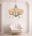 Подвесная люстра Lumina Deco Valentina LDP 1240-6 GD