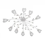 Потолочная люстра Vitaluce V3930-0/10PL (220V, цветы, листья)