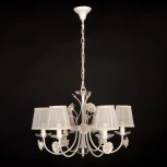 Подвесная люстра Abrasax 2031/6 (cream pearl) (220V, на цепи, цветы, розы)