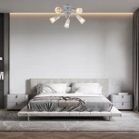 Потолочная люстра на штанге Escada Calla 1109/5P White Е14*40W White/Chrome