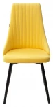 Стул Руссо Premier 16 Желтый, велюр / черный каркас