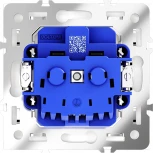 Розетка с заземлением (белый глянцевый) Voltum S70 VLS040101