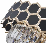 Подвесная люстра хрустальная на штанге Arte Milano Sorrento-5009 375009/4+2/300/480 GD (220V)