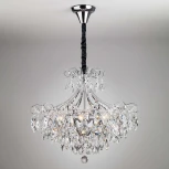 Подвесная люстра Eurosvet Crystal 10080/6 хром / прозрачный хрусталь