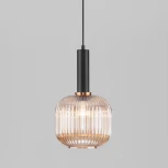 Подвесной светильник Eurosvet Bravo 50182/1 янтарь (220V, на проводе, шар)