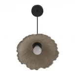 Подвесной светильник Lumion Eoliana 8351/1A черный/серый/бежевый, металл/дерево/цемент E27 60W 220V