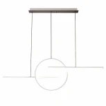 Подвесной линейный светильник светодиодный Mantra Kitesurf 7190 кольцо (220V, на тросе, кольцо)