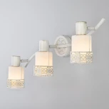 Спот на штанге Eurosvet 20025-20026 20025/3 белый с золотом (220V, круглые)