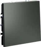 Проходной переключатель одноклавишный (титан) Voltum S70 VLS010306