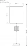 Настольная лампа Kutek Empoli EMP-LN-1(N) (220V, круглые)