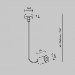 Ввод питания боковой Flarity латунь Maytoni Accessories for tracks Flarity TRA154C-SB1-BS (24V)