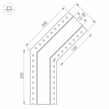 Угол SL-LINIA45-FANTOM-135 (Металл) 030102 Arlight