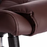 Кресло BERGAMO хром (22) кож/зам, коричневый, 36-36 Tetchair 19369