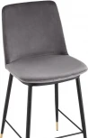 Стул полубарный Stool Group Мелисса велюр темно-серый УТ000035752