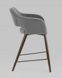 Стул полубарный Stool Group Саймон велюр тёмно-серый УТ000025168