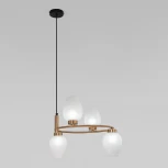 Подвесной светильник Wi-Fi Eurosvet Alva30183/4 латунь Alva 30183/4 (220V, управление смартфоном, голосовое управление, умный дом - Minimir Home, Алиса, Маруся, Салют, на тросе, круглые)