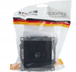 ТВ-розетка (черный) Stekker Катрин 39614