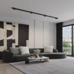 Трековый Wi-Fi низковольтный светильник Novotech SHINO FLUM 359519 черный диммир. со сменой цв.температуры, Tuya Smart Life IP20 LED 10W 48V 3000-6000K (управление смартфоном, умный дом - Алиса, Smart Life)