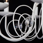 Подвесная люстра Eurosvet Tomas 60018/8 белый с золотом (220V, на цепи, подсвечник, свеча)