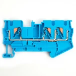 Зажим пружинный 2-х проводной проходной Stekker 49250