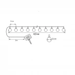 Садовая гирлянда на солнечной батарее «Шарики-пузырьки» 30 светодиодов, разноцветный свет, 1*АА Ni-Mh аккумулятор в/к. IP44 Uniel USL-S-231/PT4500 BUBBLE BALLS