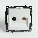 ТВ-розетка (белый) Stekker Катрин 49181