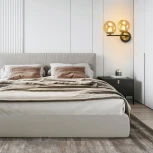 Бра Arte Milano Neapolis-73708 273708/2B BK/GD (220V, шар)