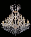 Подвесная большая люстра Crystal Lux Hollywood SP16+8+8 GOLD (220V, на цепи, подсвечник, свеча)