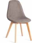 Стул CINDY SOFT (mod. C1021F1-1) (Велюр,Дерево бук /Серый)
