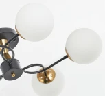 Потолочная люстра на штанге Arte Milano Neapolis-76808 276808/6 BK/GD (220V, шар)