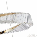 Подвесной светильник ярусный Arte Milano Venezia 318311/D600-D400 GD (регулировка яркости, LED, 220V, хрусталь, пульт управления, на тросе)