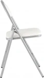 Стул складной Hagen экокожа белый каркас металлик УТ000036845