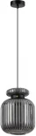 Подвесной светильник Odeon Light Jugi 5042/1B PENDANT черный/дымчатый/металл/стекло/эко.кожа E27 1*60W (220V, на проводе)