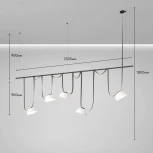 Комплект ременной трековой системы Belty на штанге Rod Denkirs Belty Set DK55SET06-02-DG (LED, 48V)