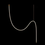 Подвесной светильник светодиодный с гибким неоном Loft It Thread 10388C Brass (220V)