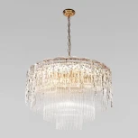 Подвесная люстра Loft It Florida 10298/800 French gold (220V, хрусталь, на цепи, круглые)