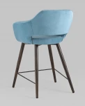 Стул полубарный Stool Group Саймон велюр пыльно-голубой УТ000025177